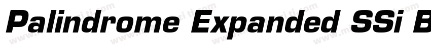 Palindrome Expanded SSi Bold Expan字体转换